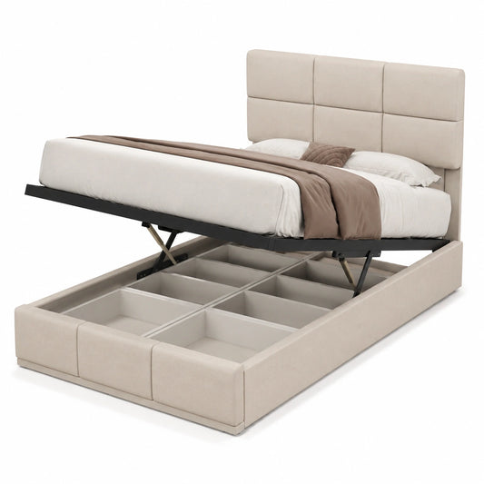 lit-une-place-avec-rangement-et-led-reglables-ports-usbtypec-tete-ajustable-coffre-integre-pour-adolescents-et-adultes-velours-beige-90x200-nddwah7470zt